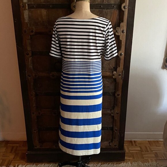 Marni x Uniqlo  Striped Midi Tee T shirt cotton Border Dress - Picture 9 of 16